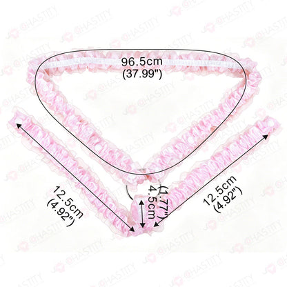 Lace Trim Chastity Help Wearing Assistance Strap