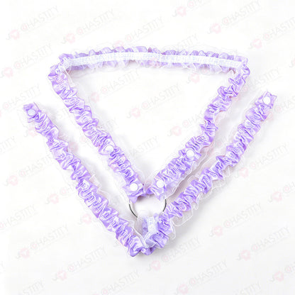 Lace Trim Chastity Help Wearing Assistance Strap