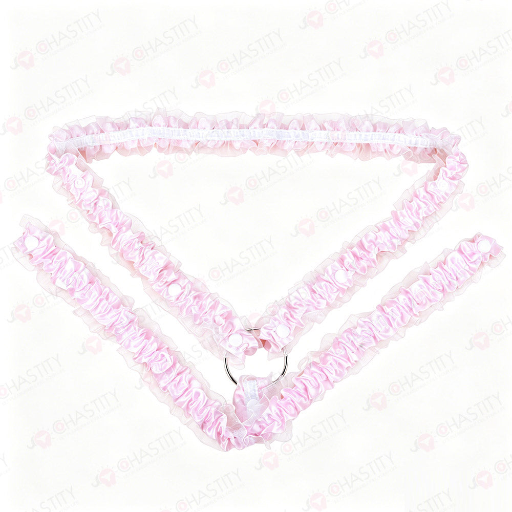 Lace Trim Chastity Help Wearing Assistance Strap