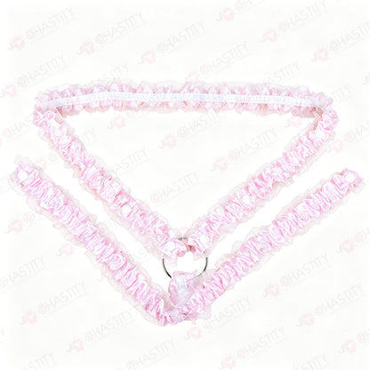 Lace Trim Chastity Help Wearing Assistance Strap