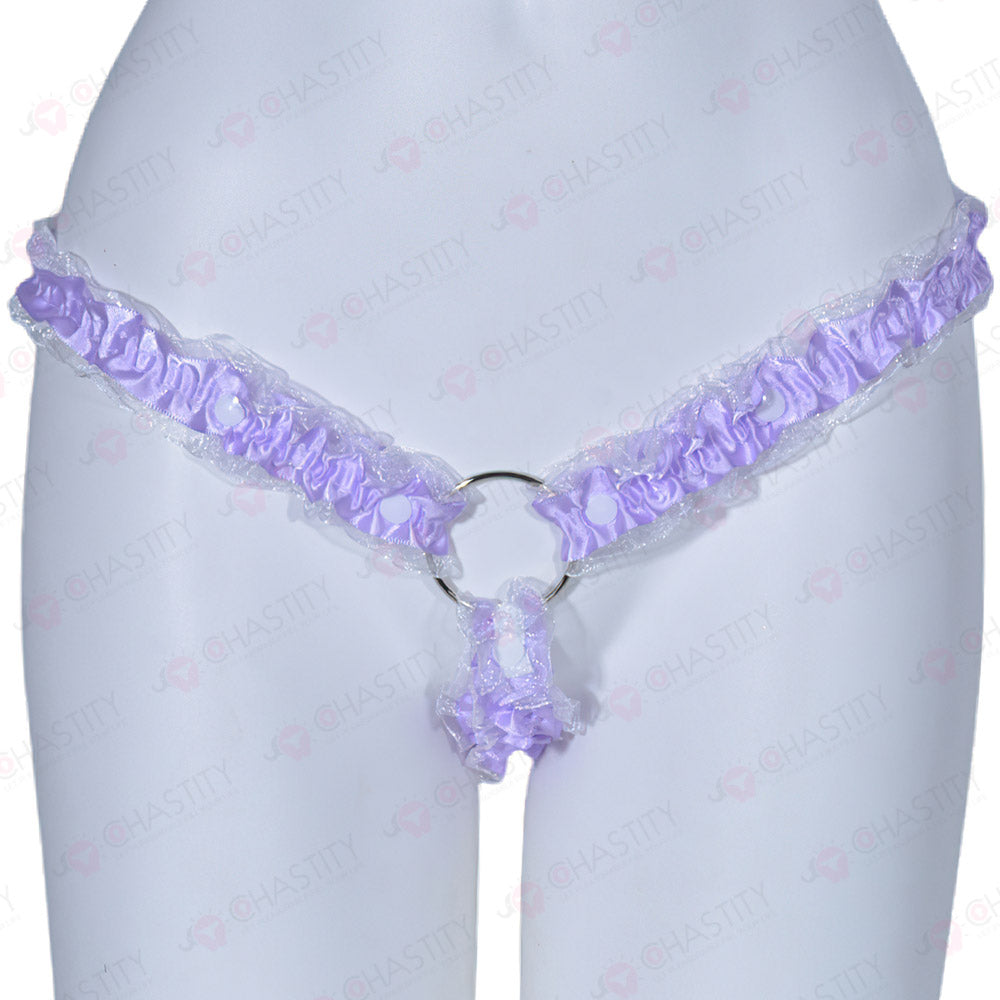 Lace Trim Chastity Help Wearing Assistance Strap