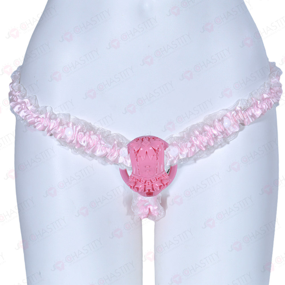 Lace Trim Chastity Help Wearing Assistance Strap