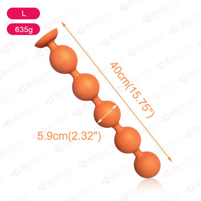 Large Soft Anal Bead Plug