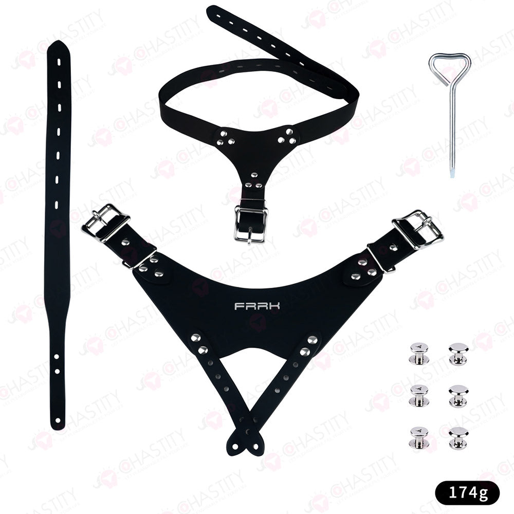 Leather Chastity Strap (Auxiliary Belt)