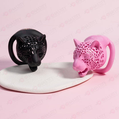 Leopard Male Genital Cage
