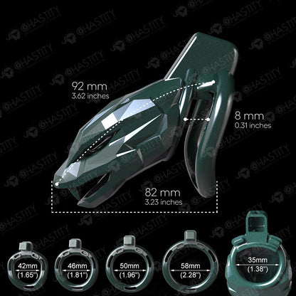 Limited Edition - Starborn Venom Green Viper Chastity Device