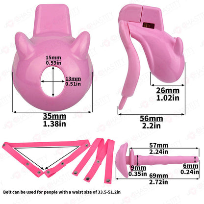 Little Devil Locked Up In Chastity