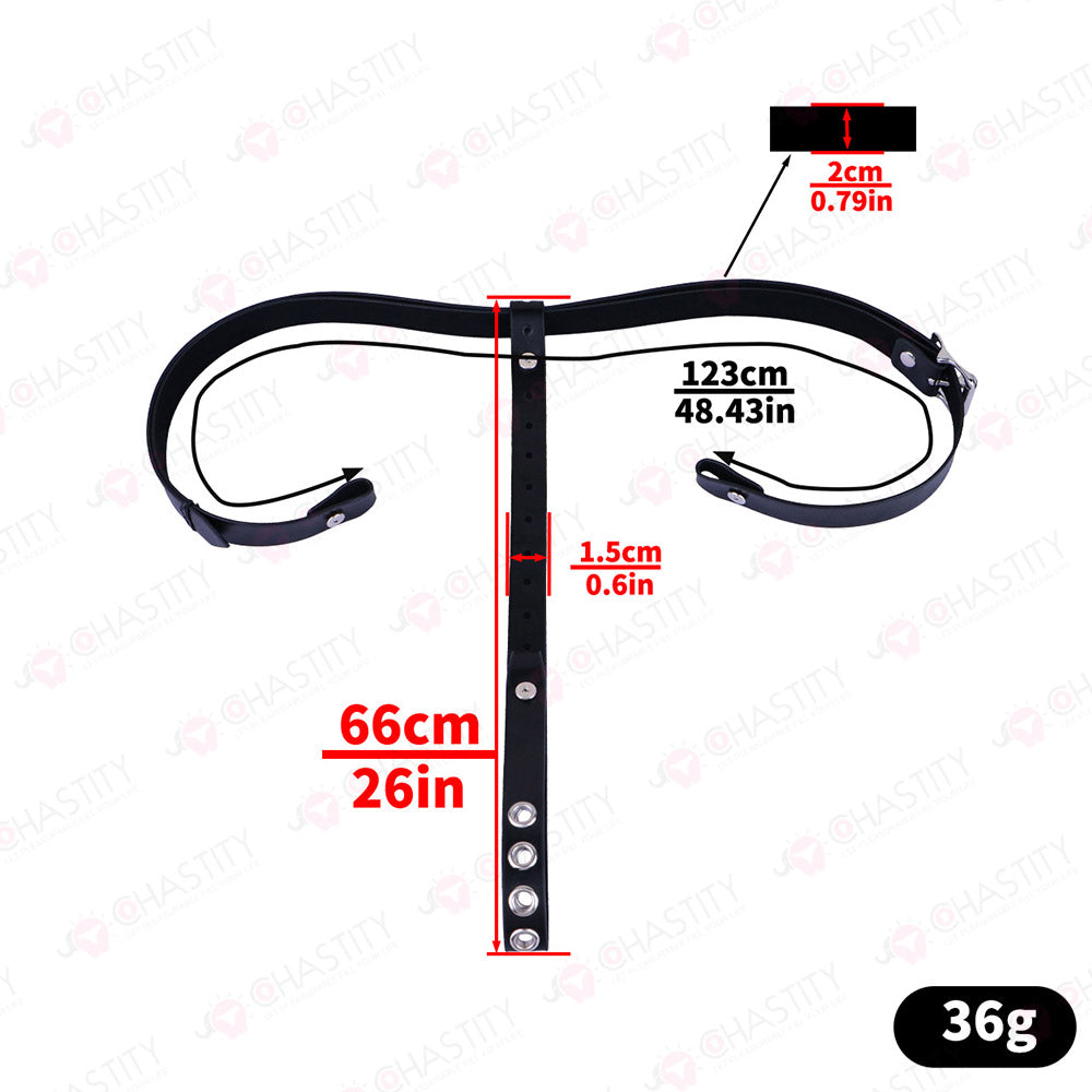 Lockable Auxiliary Belt For Chastity Cages