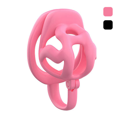 Locking Chastity Device With Scrotal Support