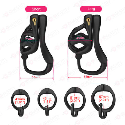 Locking Chastity Device With Scrotal Support
