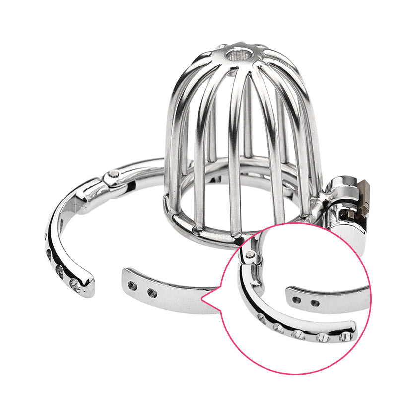 Male Bird Cage With Adjustable Chastity Ring Size