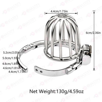 Male Bird Cage With Adjustable Chastity Ring Size