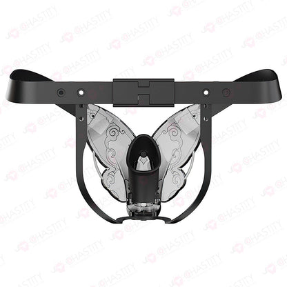 Male Butterfly Spring Chastity Belt (Internal Silicone Cage)