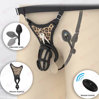 Male Chastity Erotica Thong with Remote-Controlled Anal Plug