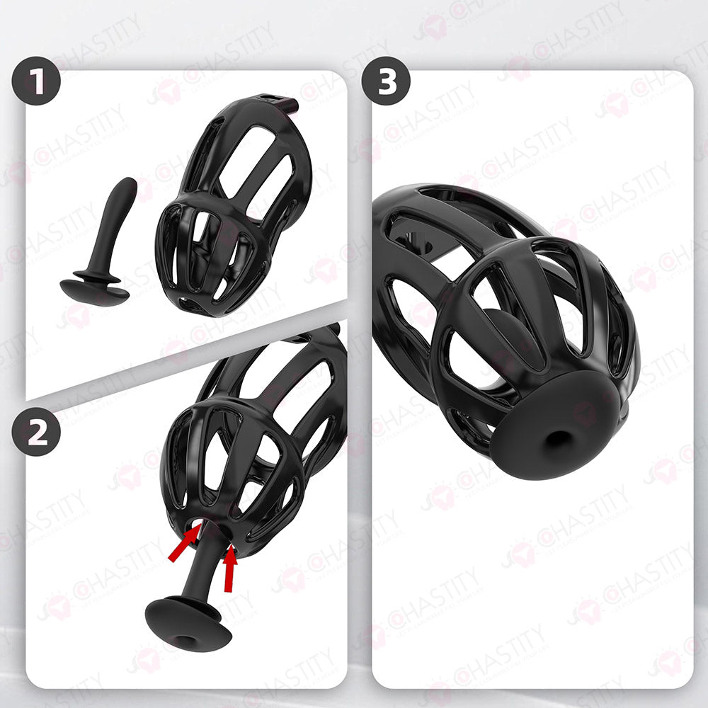 Male Chastity Erotica Thong with Remote-Controlled Anal Plug