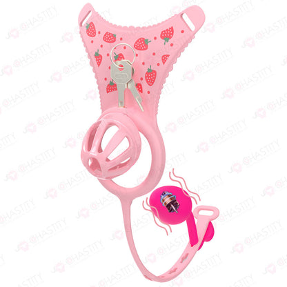 Male Chastity Erotica Thong with Remote-Controlled Anal Plug