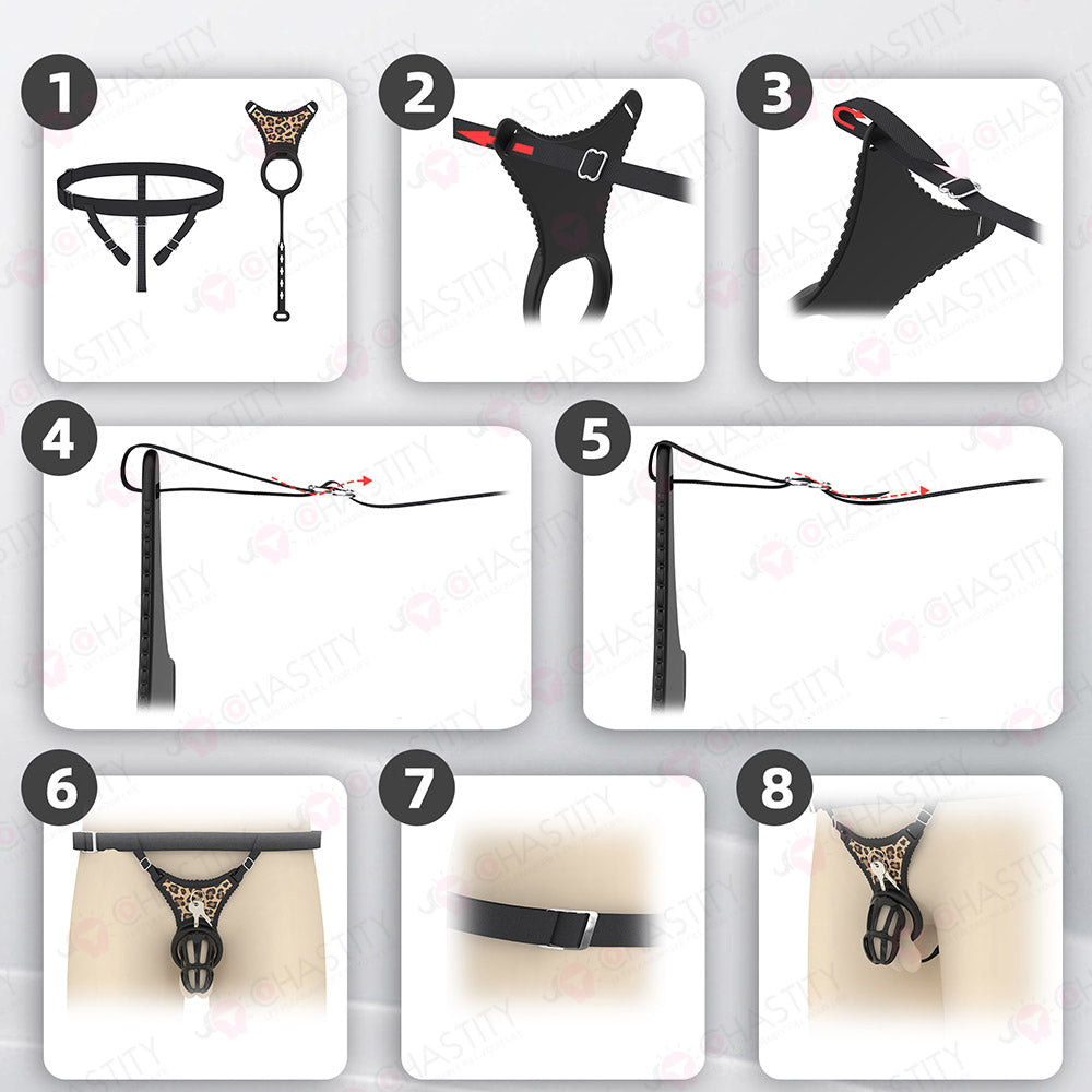 Male Chastity Erotica Thong with Remote-Controlled Anal Plug