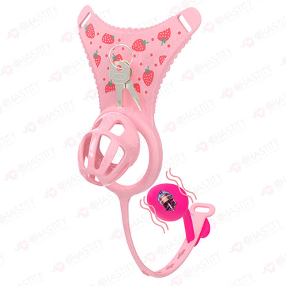 Male Chastity Erotica Thong with Remote-Controlled Anal Plug