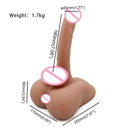 Male Sex Doll with Realistic Dildo and Testis