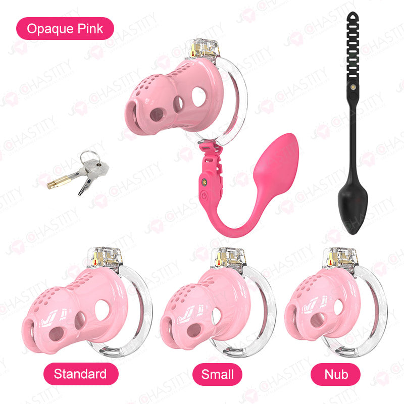 Male Slave In Cage & Remote Controlled Butt Plug