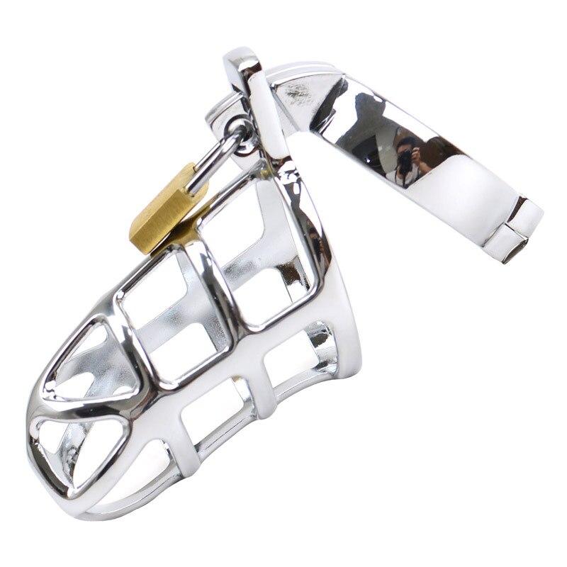 Metal Chastity Cage with Lock for Men
