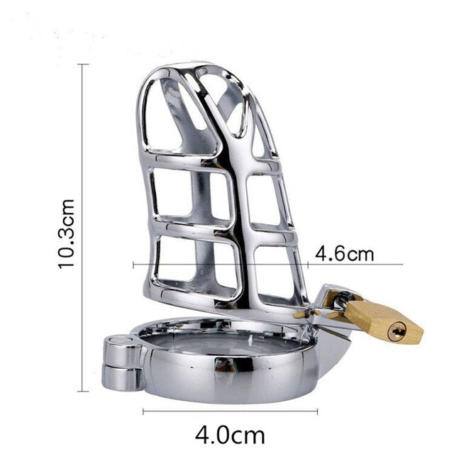 Metal Chastity Cage with Lock for Men