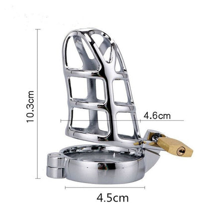 Metal Chastity Cage with Lock for Men