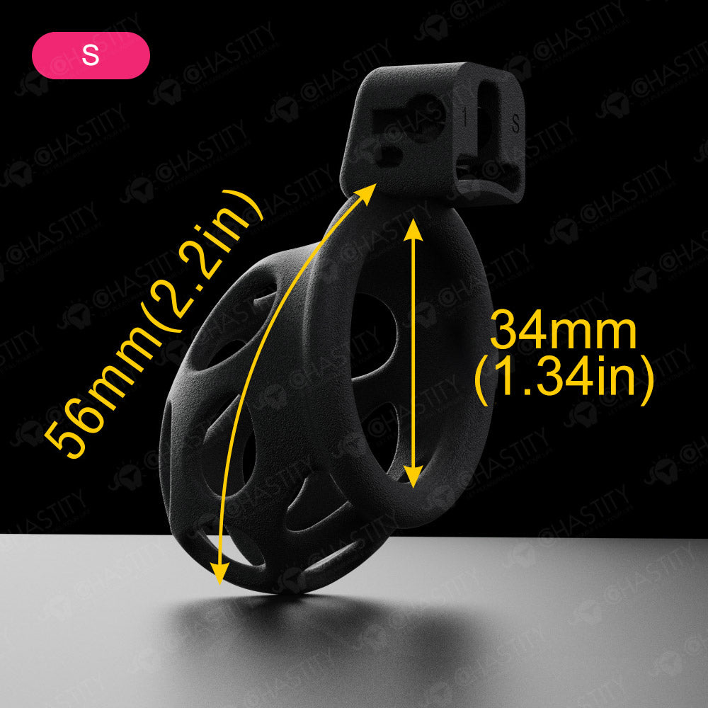 Matte Frosted Solid Chastity Cage