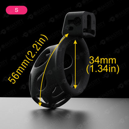 Matte Frosted Solid Chastity Cage