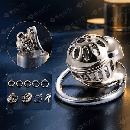 Metal & ABS Modular Transformable Chastity Cage