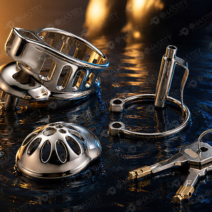 Metal & ABS Modular Transformable Chastity Cage