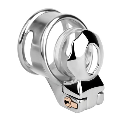 Metal Chastity Glans Sleeve With Lock