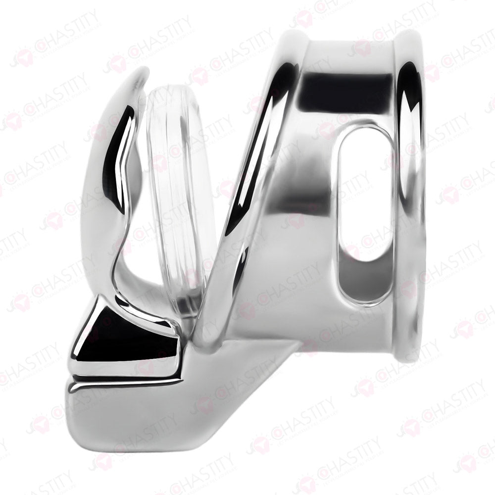 Metal Chastity Glans Sleeve With Lock