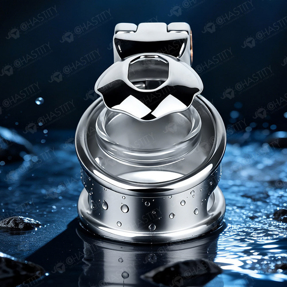 Metal Chastity Glans Sleeve With Lock
