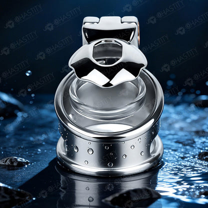 Metal Chastity Glans Sleeve With Lock
