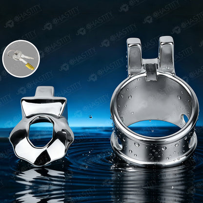 Metal Chastity Glans Sleeve With Lock
