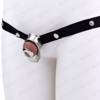 Metal Chastity Glans Sleeve With Lock
