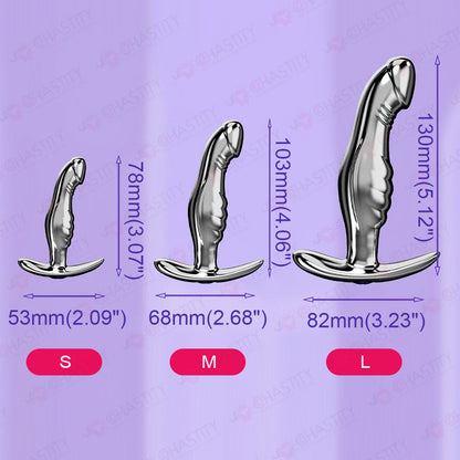 Metal Dildo Butt Plug