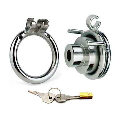 Stainless Steel Inverted Chastity Cage with Urine Hole
