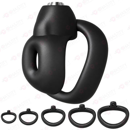 Miniature Chastity Cage with Top-Button Lock