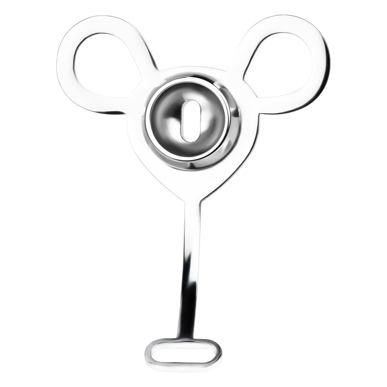 Inverted Micro Chastity Cage with Nylon Strap