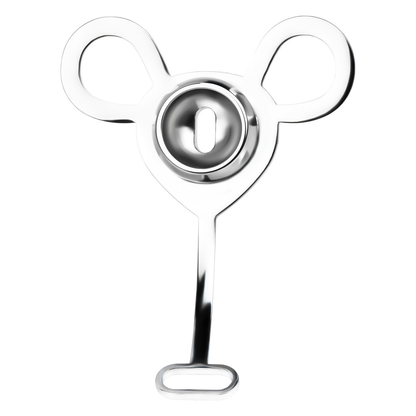 Inverted Micro Chastity Cage with Nylon Strap