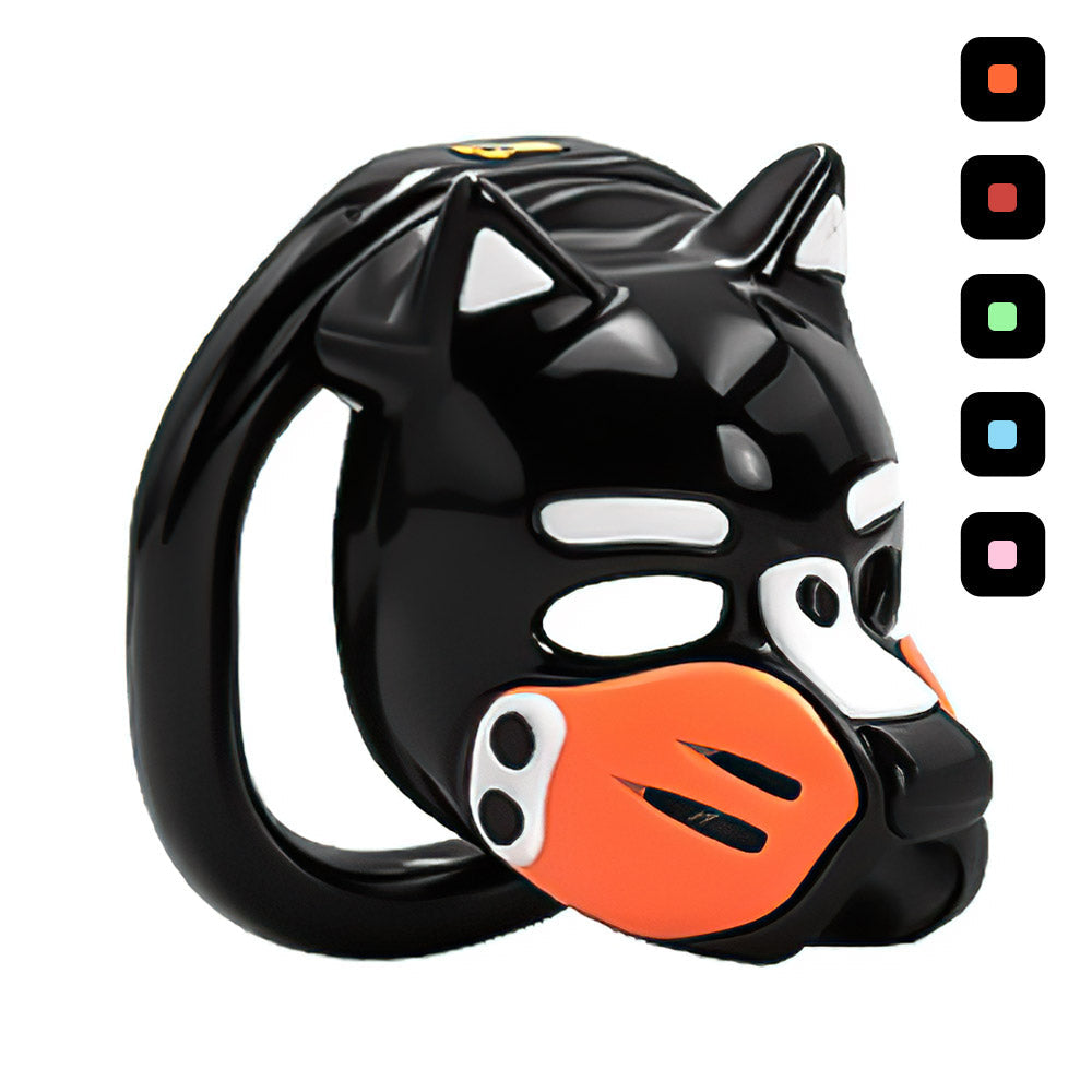Multicolor Dog Slave Submissive Male Chastity