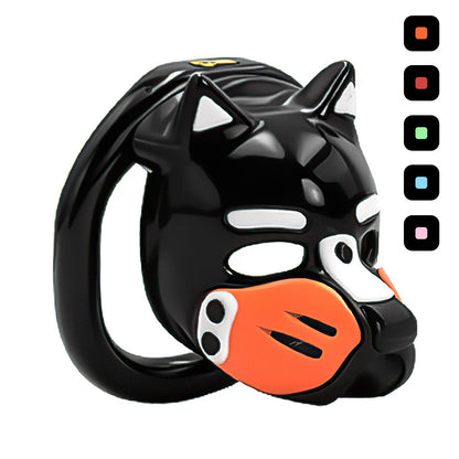 Multicolor Dog Slave Submissive Male Chastity