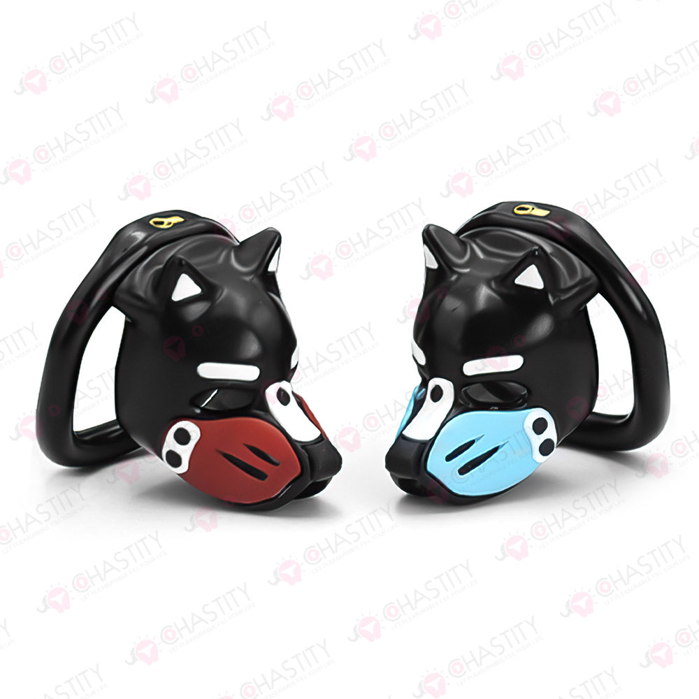 Multicolor Dog Slave Submissive Male Chastity