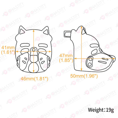 Multicolor Dog Slave Submissive Male Chastity