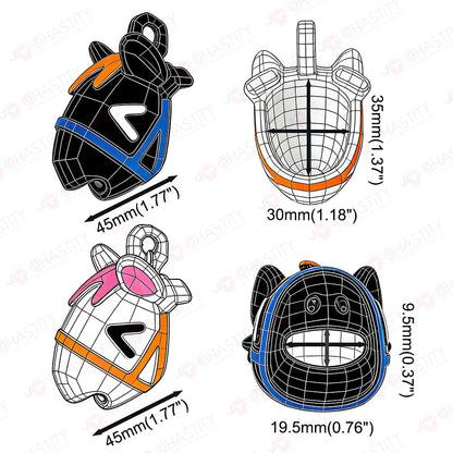 Multicolor Painting Horse Chastity Cage