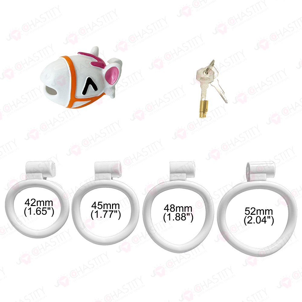 Multicolor Painting Horse Chastity Cage