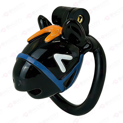 Multicolor Painting Horse Chastity Cage