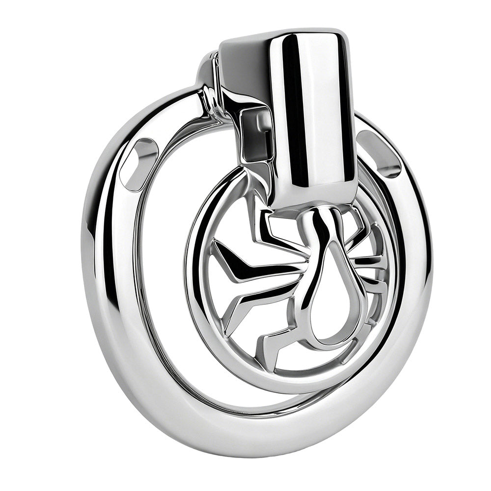 Night Silver Web Hunter Chastity Cage